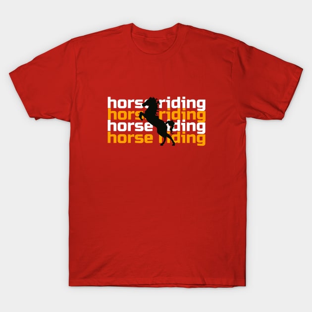 horse riding design T-Shirt by power horse